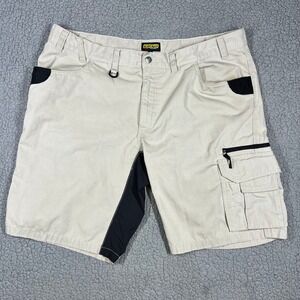 Blaklader Workwear Mens 40 Khaki Ripstop Cargo Utility Shorts Tan BLK 1959